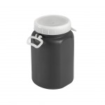 Garrafo De Boca Larga Facetado Cinza 15 L