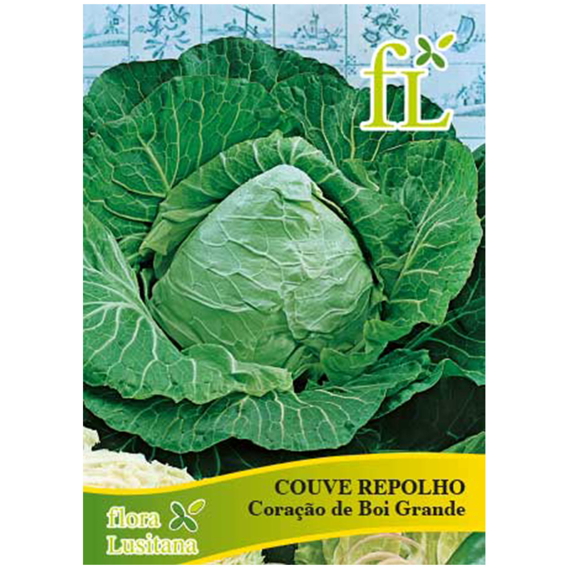 Couve Repolho Coração de Boi Grande 10 G FLORA LUS