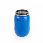 Barrica Azul Tampa De Cinta Com Cavidade 30 L