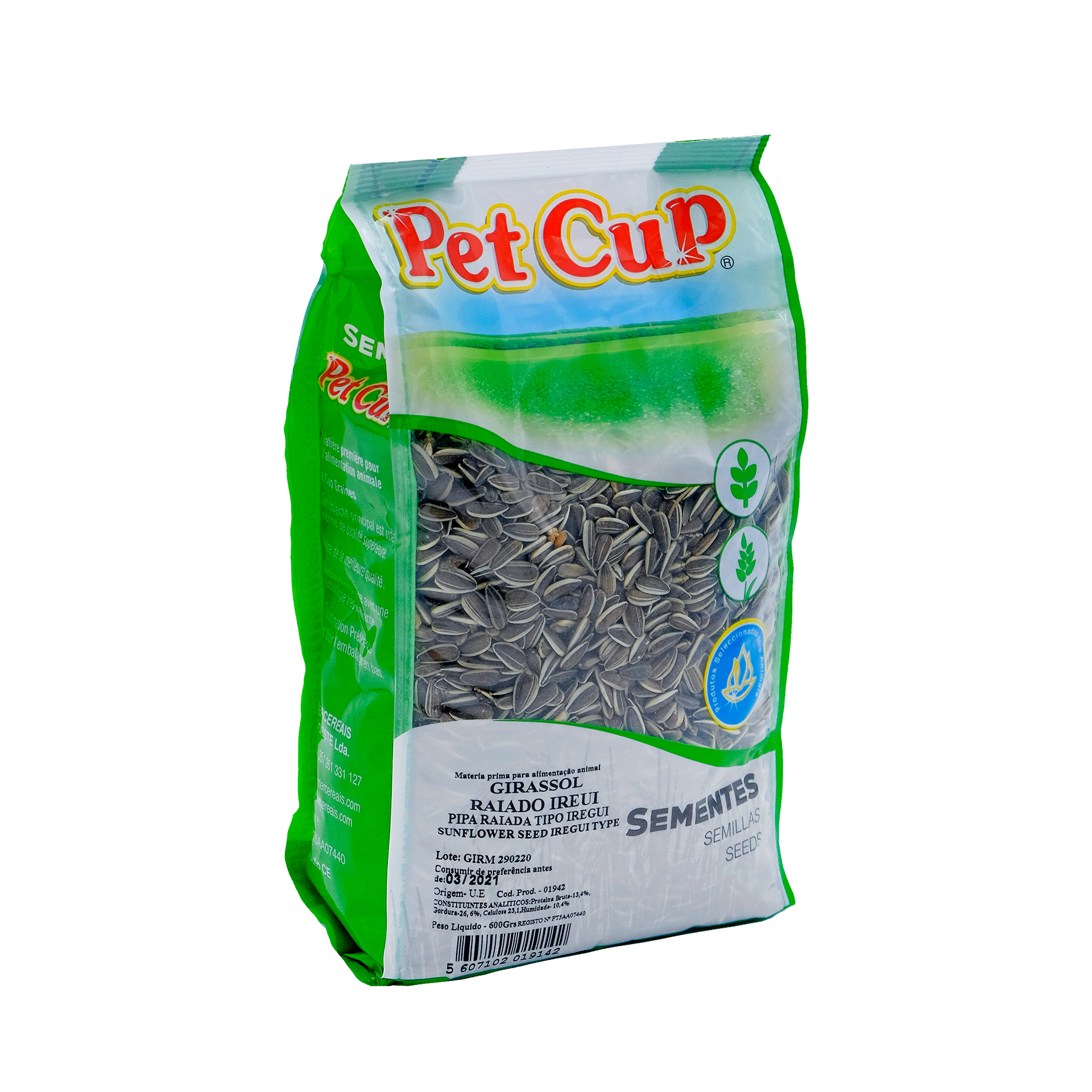 Girassol Raiado PET CUP 600Gr