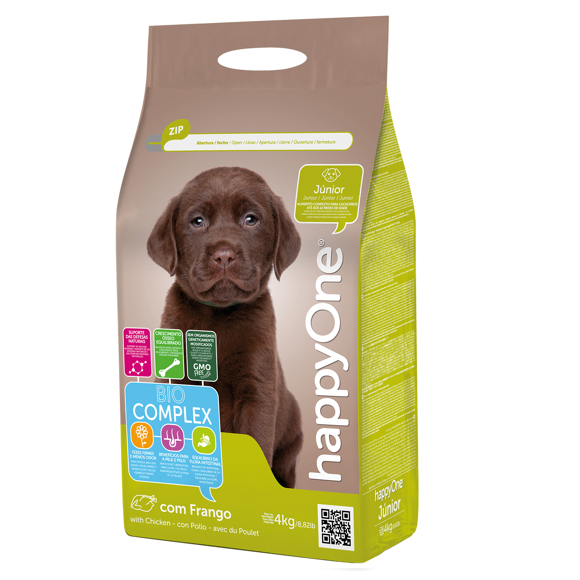 Alimento Seco Para Cão Júnior 4 KG HAPPY ONE