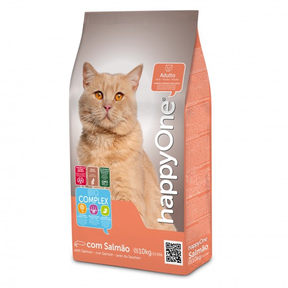 Alimento Seco Para Gato Salmão 10 KG HAPPYHONE Alimento Seco Para Gato Salmão 10 KG HAPPYHONE