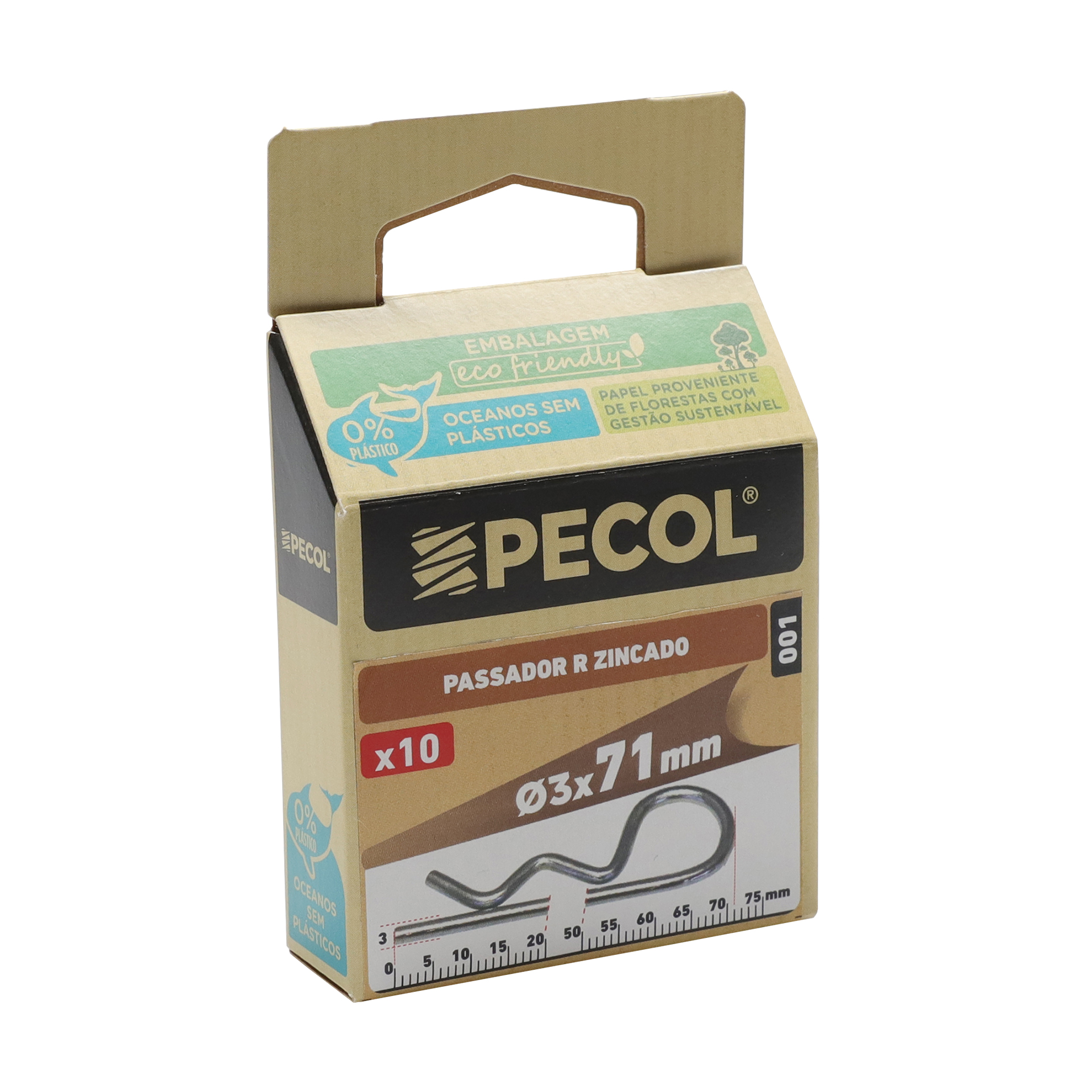 Passador R Ferro Zincado/Pa R3 10 UN PECOL