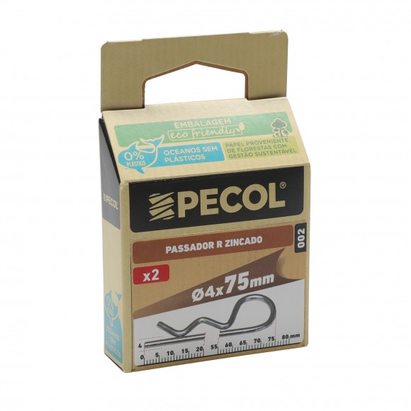 Passador R Ferro Zincado/Pa R4 10 UN PECOL