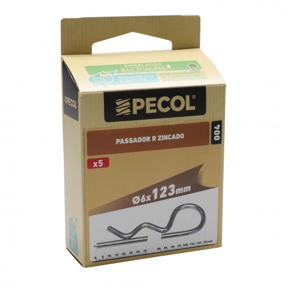 Passador R Ferro Zincado/Pa R6 5 UN PECOL