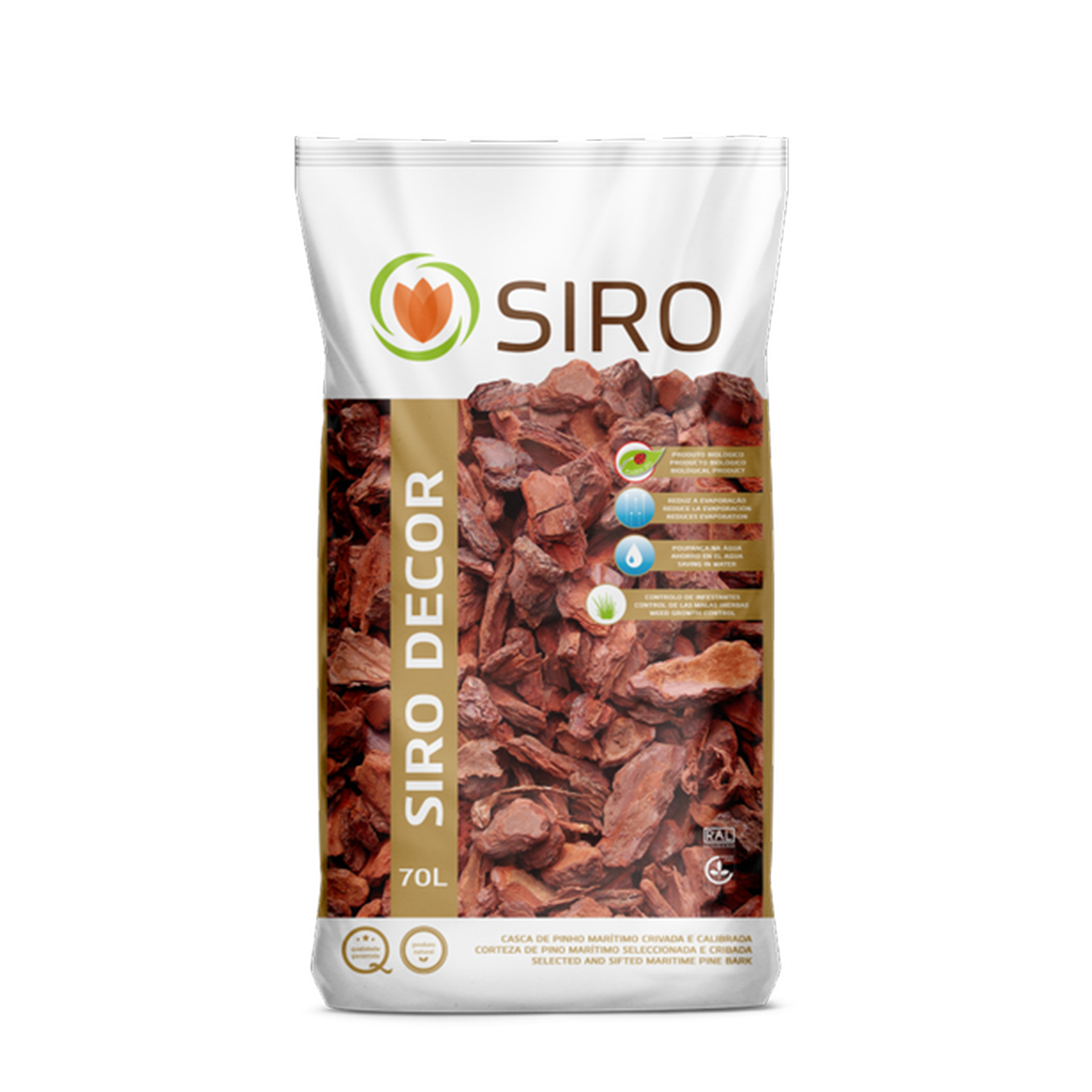 Casca Pinho 25-45 Mm 70 L SIRO