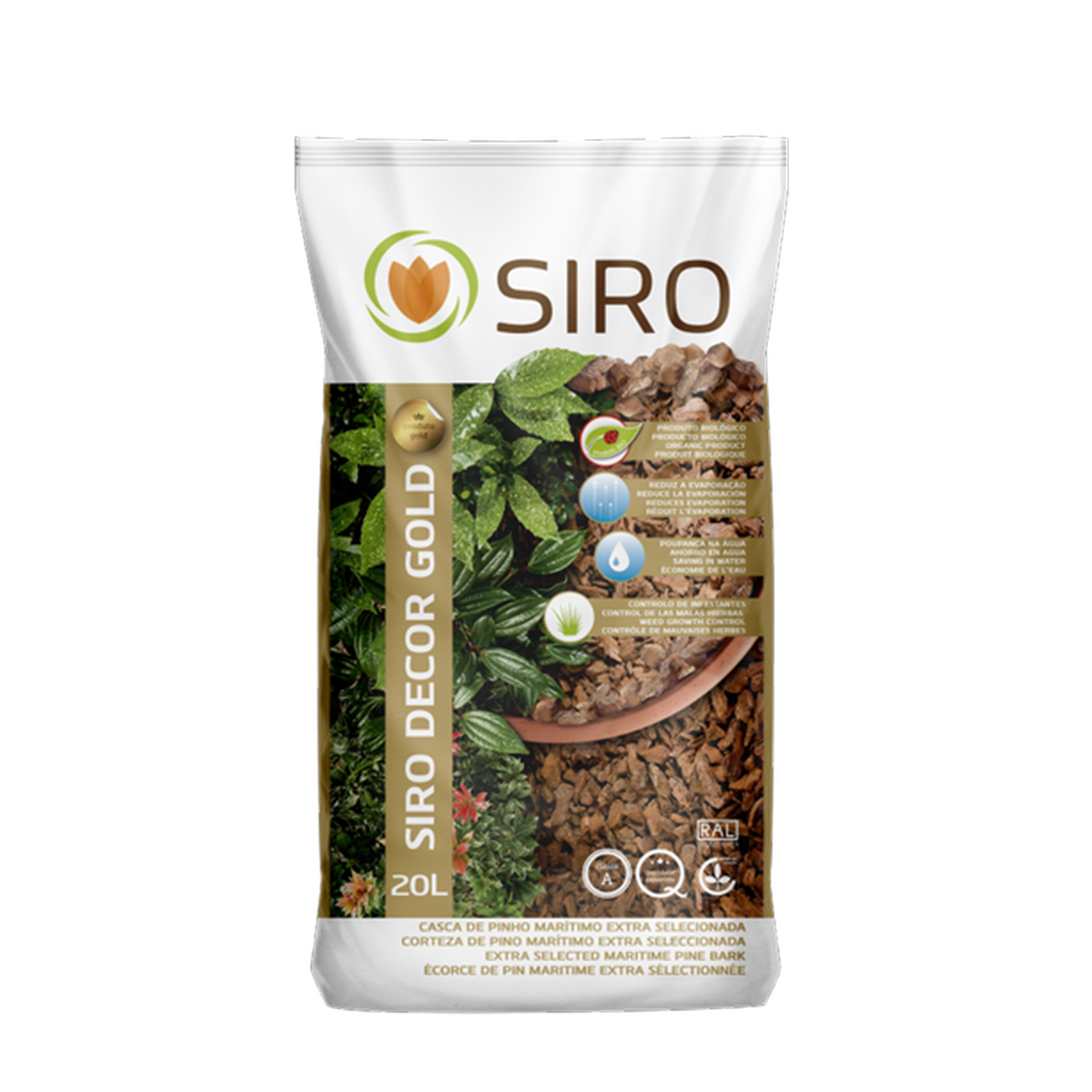 Casca Pinho 15-25 Mm 20 L SIRO