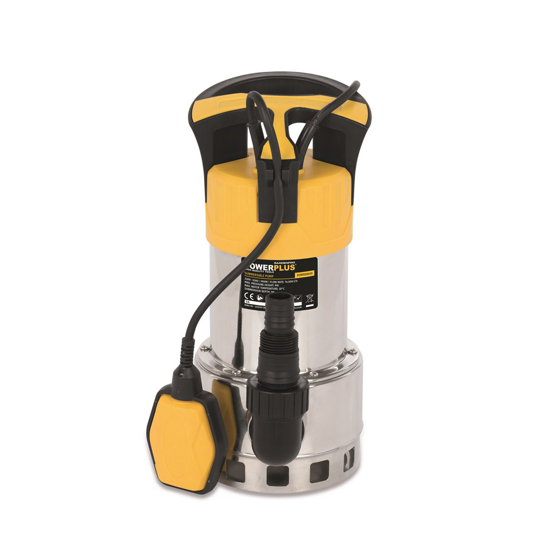 Bomba Submersível Inox Água Suja 900 W POWERPLUS