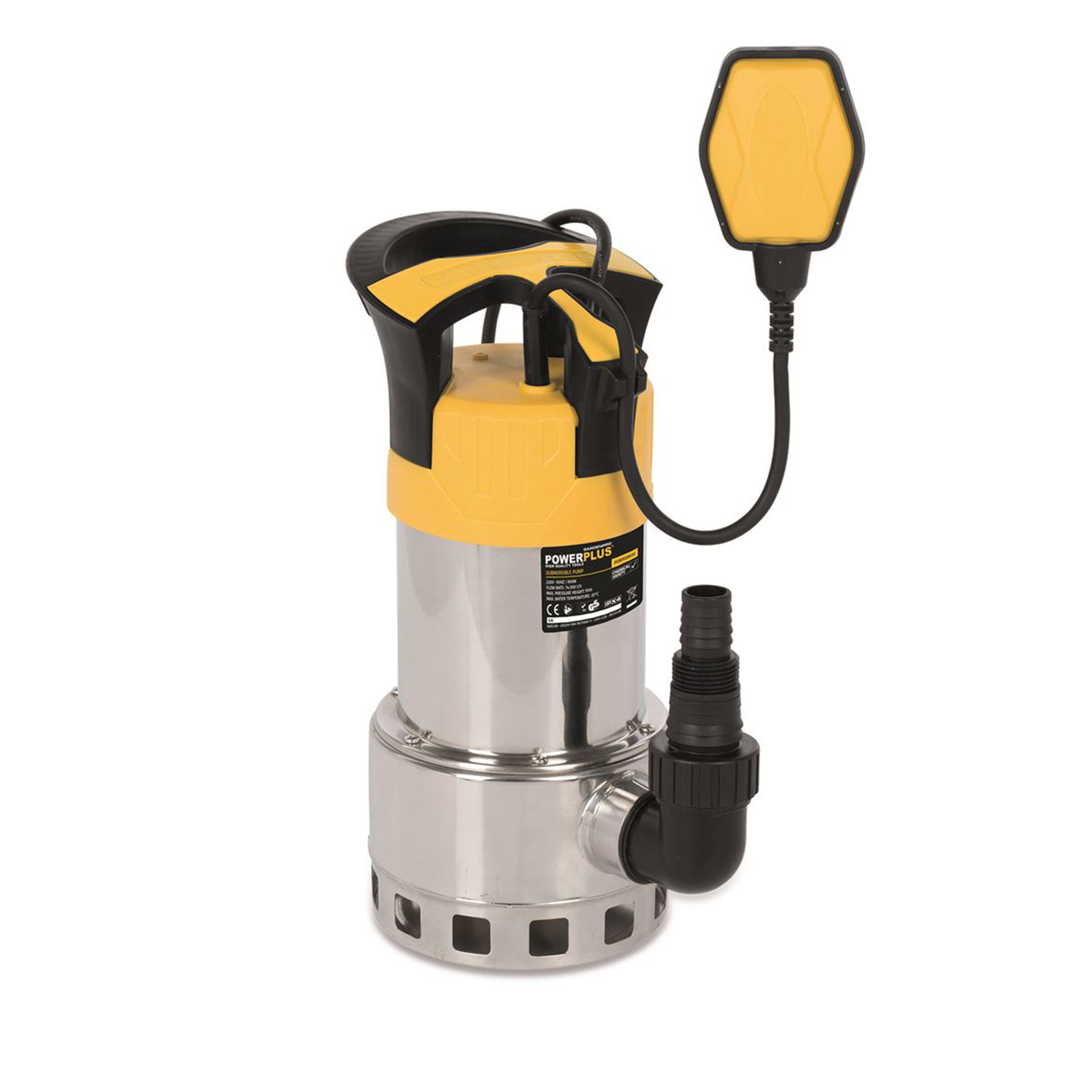 Bomba Submersível Inox Água Suja 900 W POWERPLUS