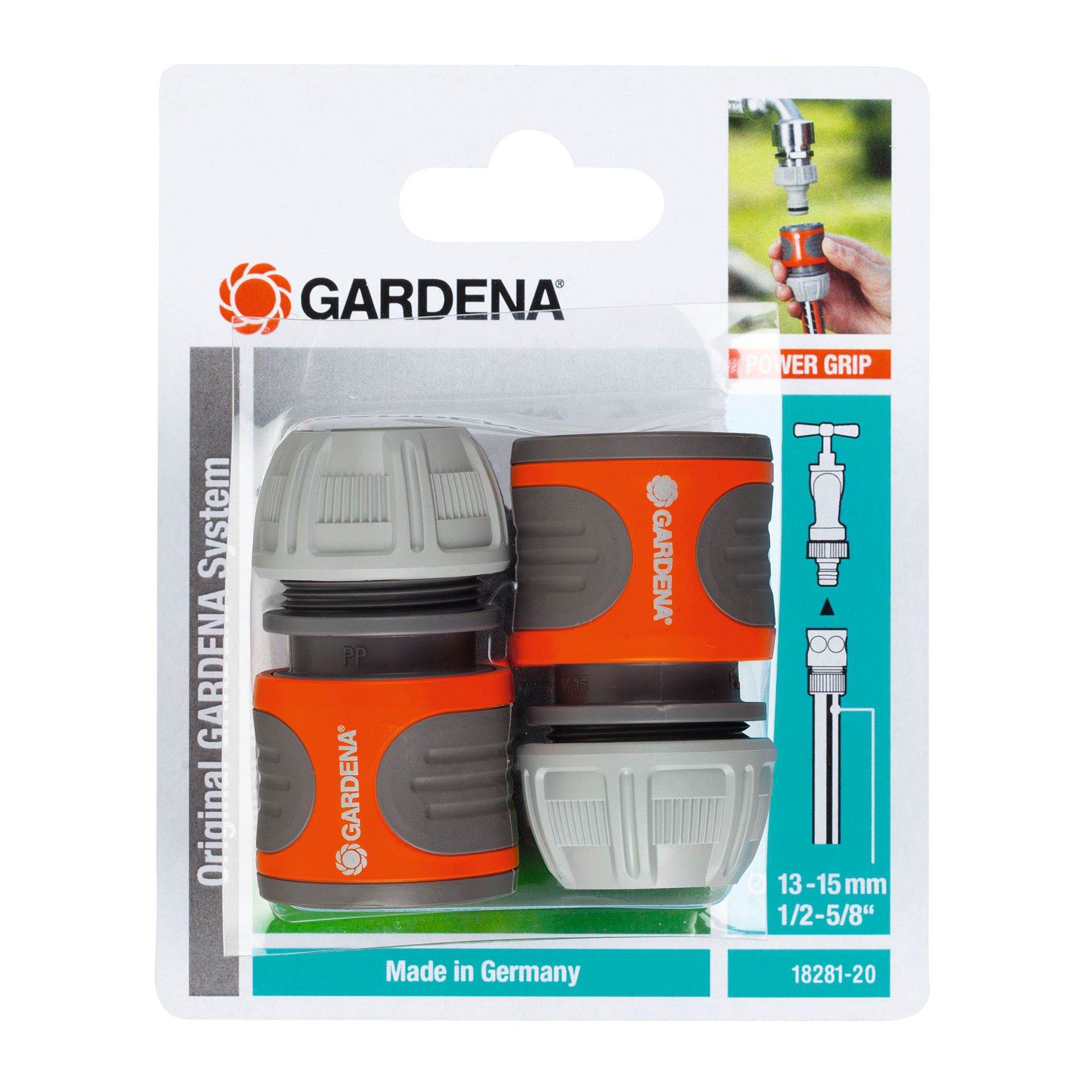 Conjunto 2 Ligações Rápidas 13 MM 1/2 GARDENA