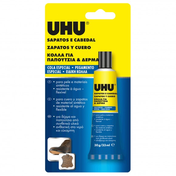 Cola Contacto Sapatos Cabedal UHU 34ML Cola Contacto Sapatos Cabedal UHU 34ML