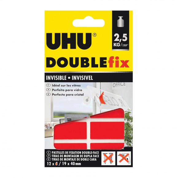 Fita Cola Dupla Invisivel UHU 1,5Mt Fita Cola Dupla Invisivel UHU 1,5Mt