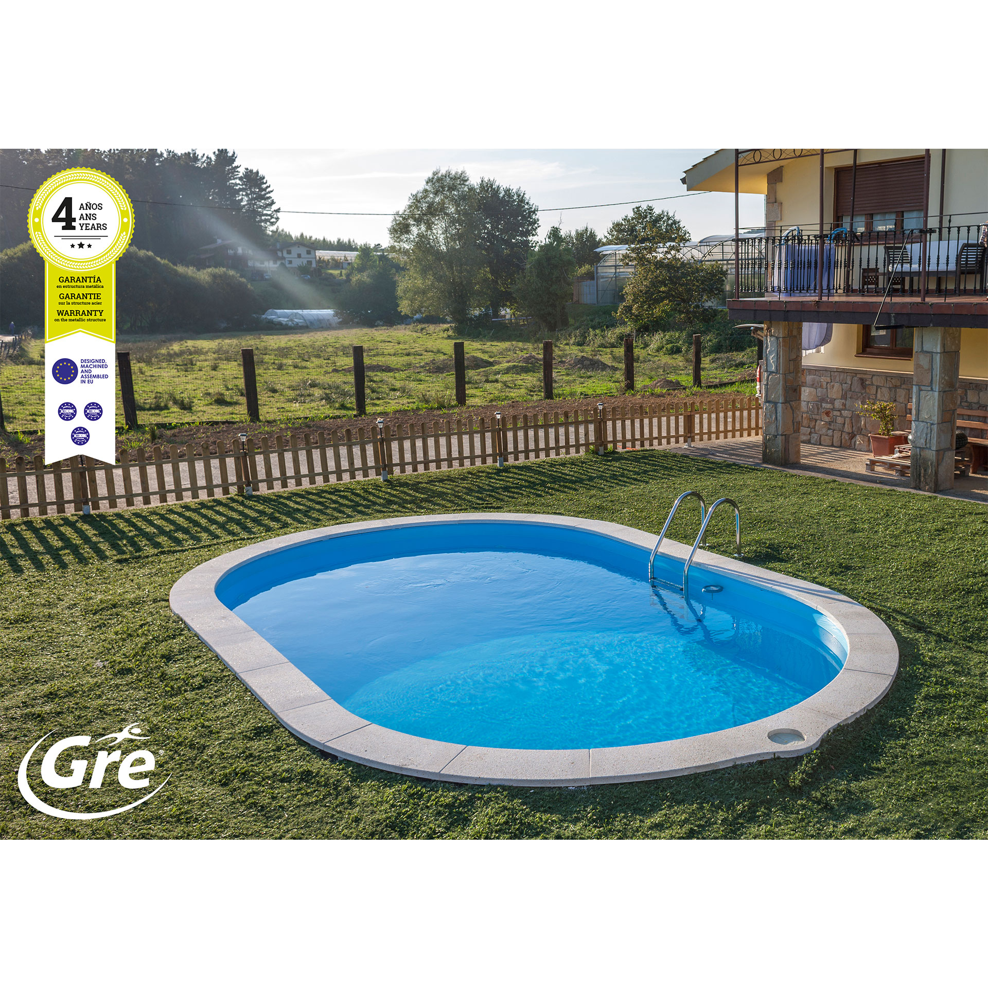 Piscina Enterrada SUMATRA 500X300X120 CM GRE