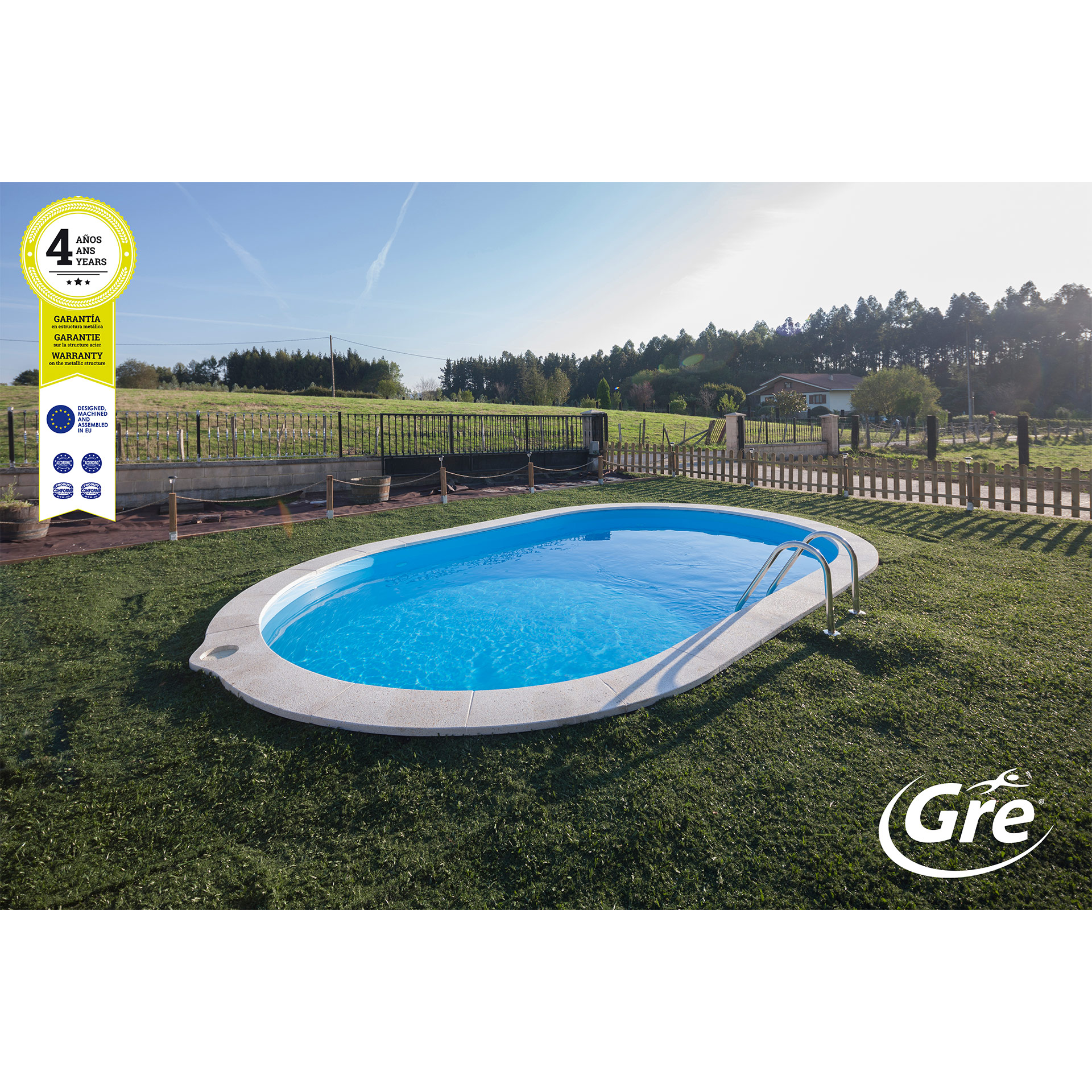 Piscina Enterrada SUMATRA 700X320X120 CM GRE