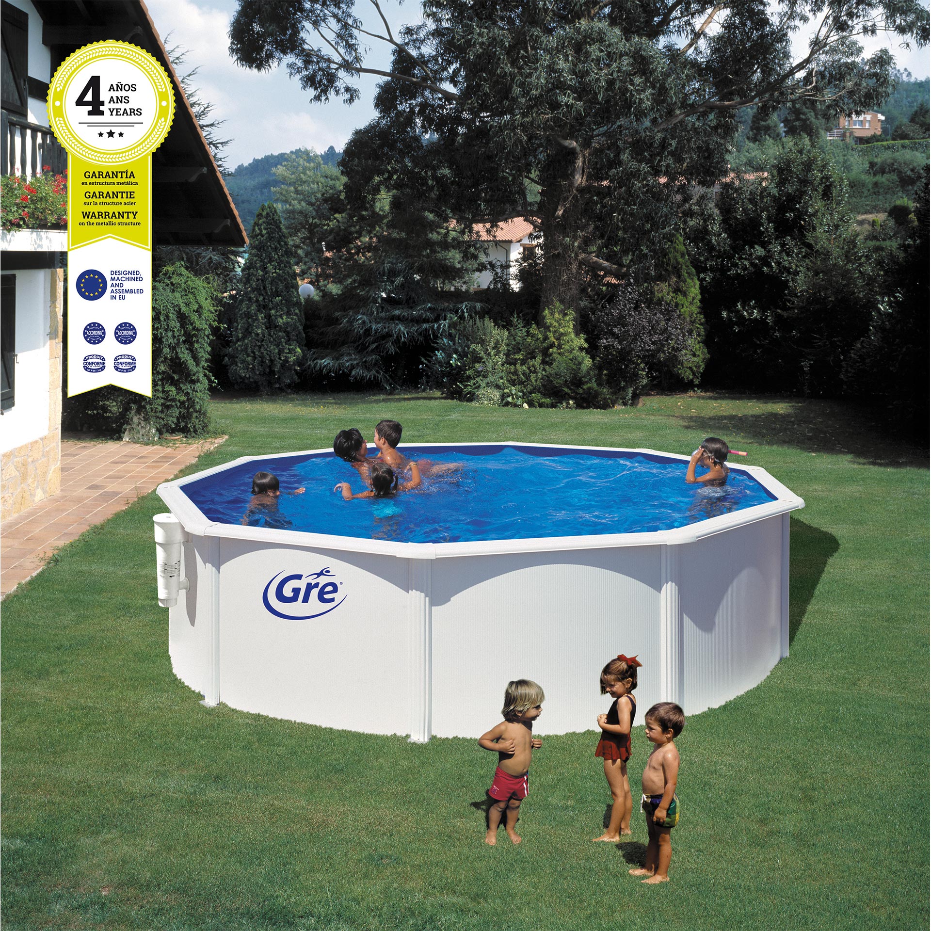 Piscina Filtro Cartucho 460X120 CM GRE