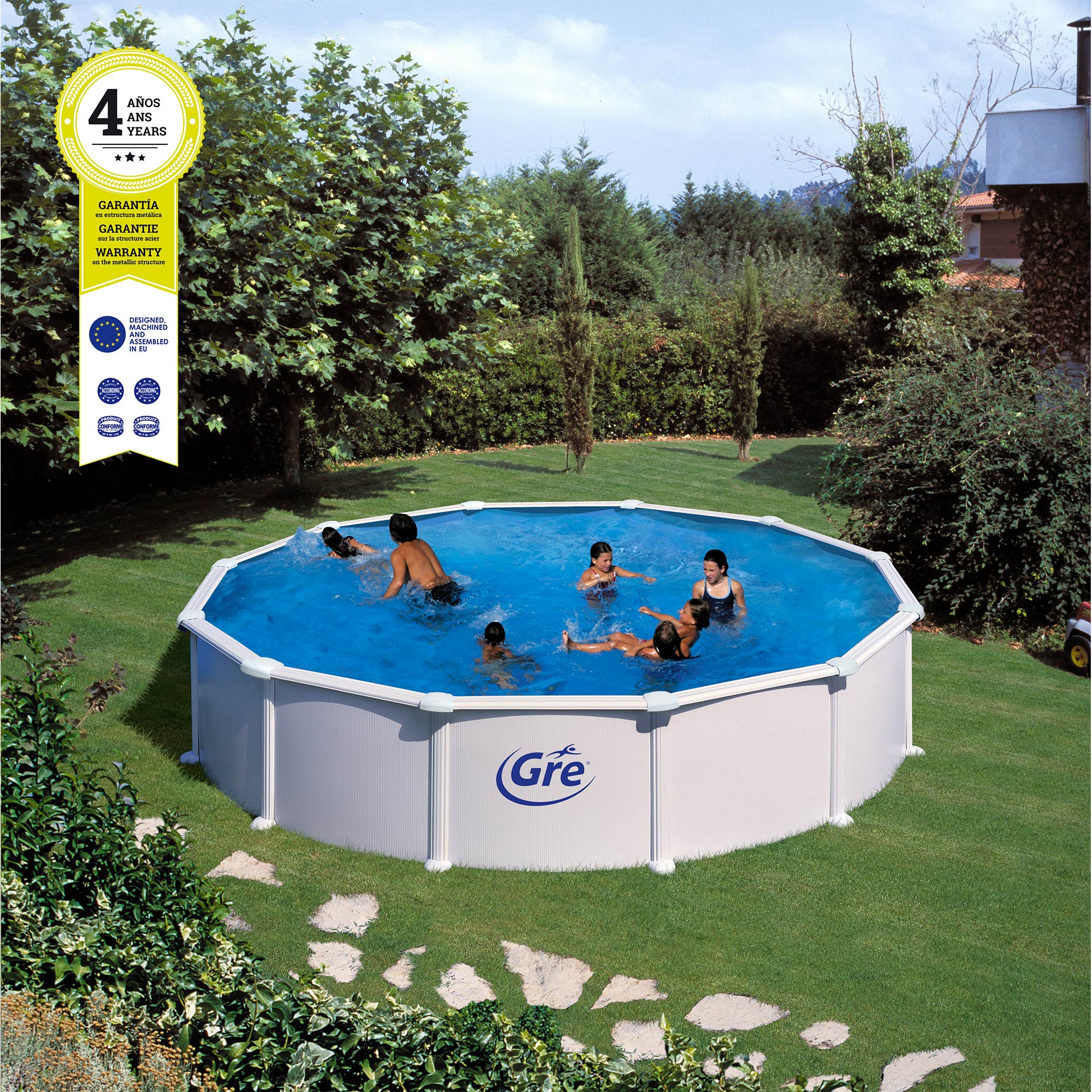 Piscina Filtro Areia 550X132 CM GRE