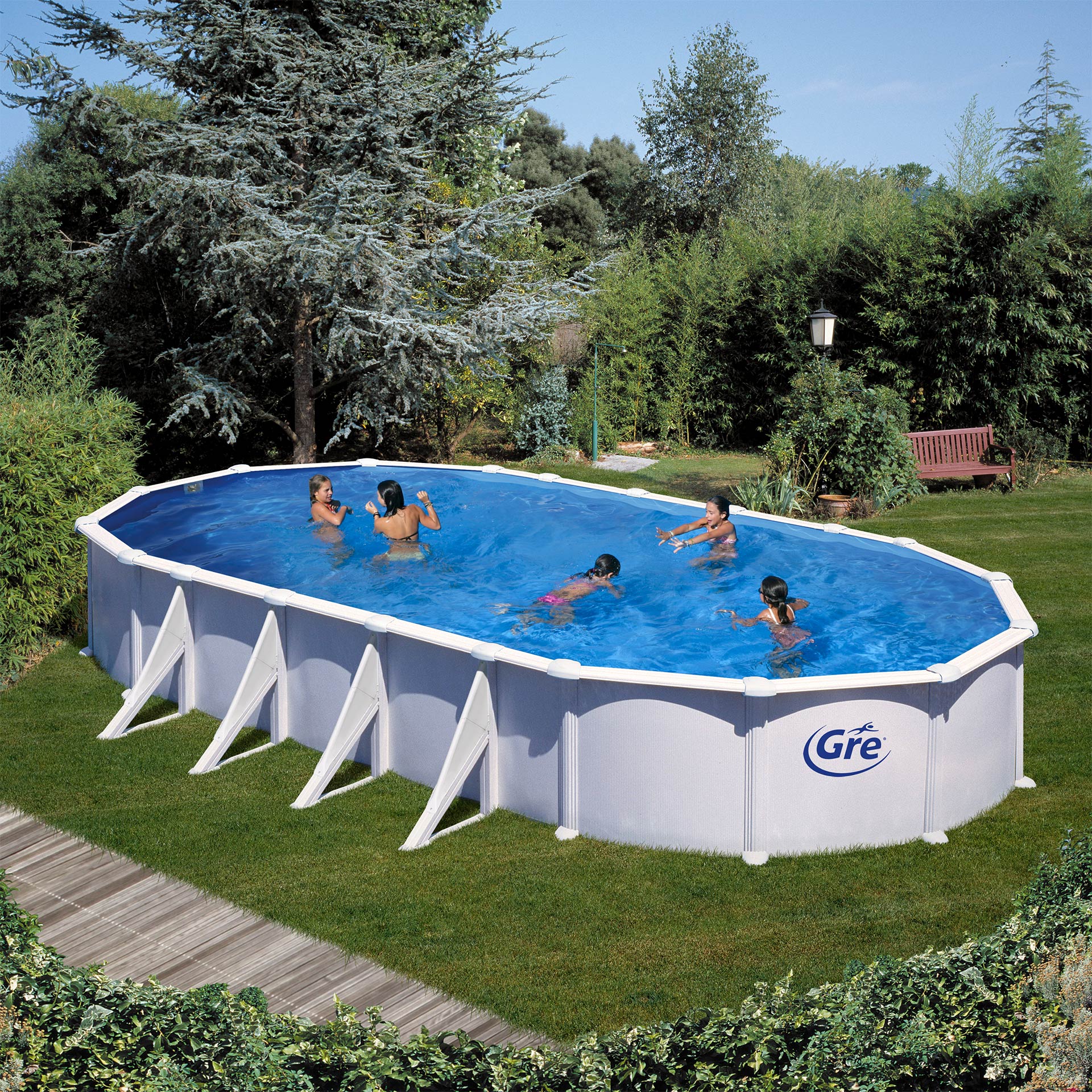 Piscina Filtro Areia 1000X550X132 CM GRE