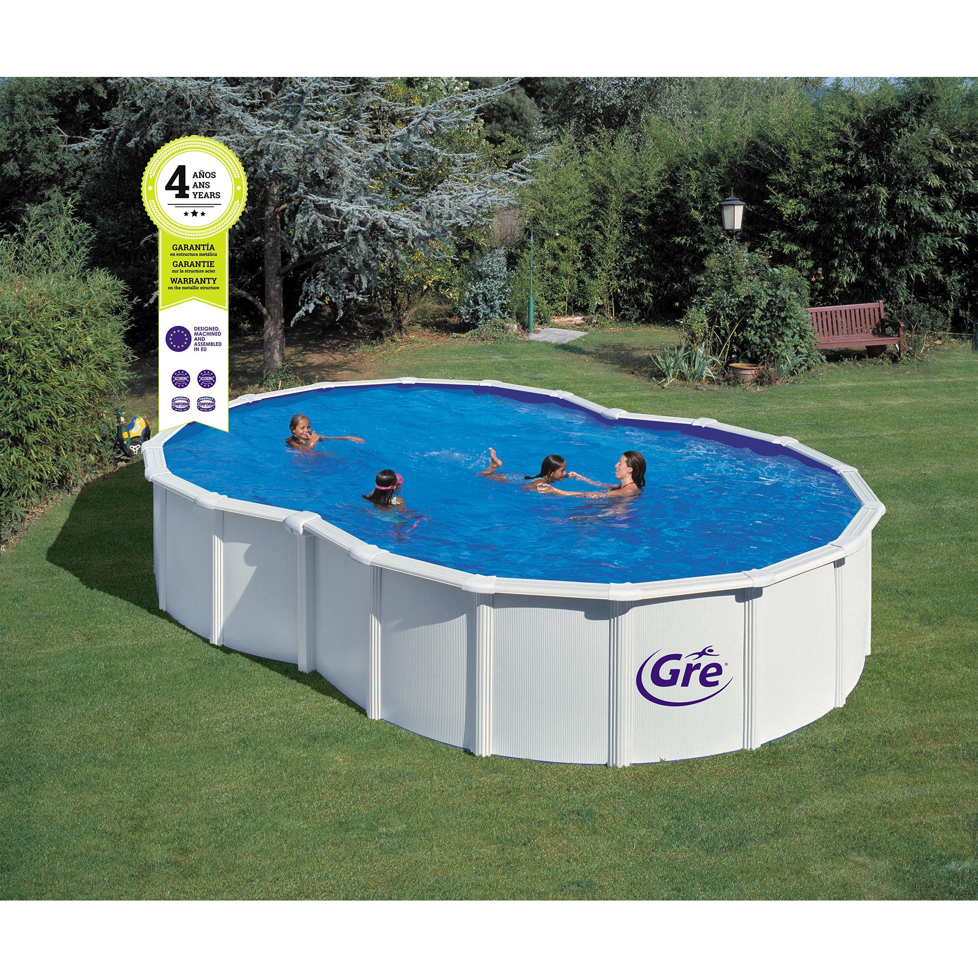 Piscina Oito 640X390X120 CM GRE