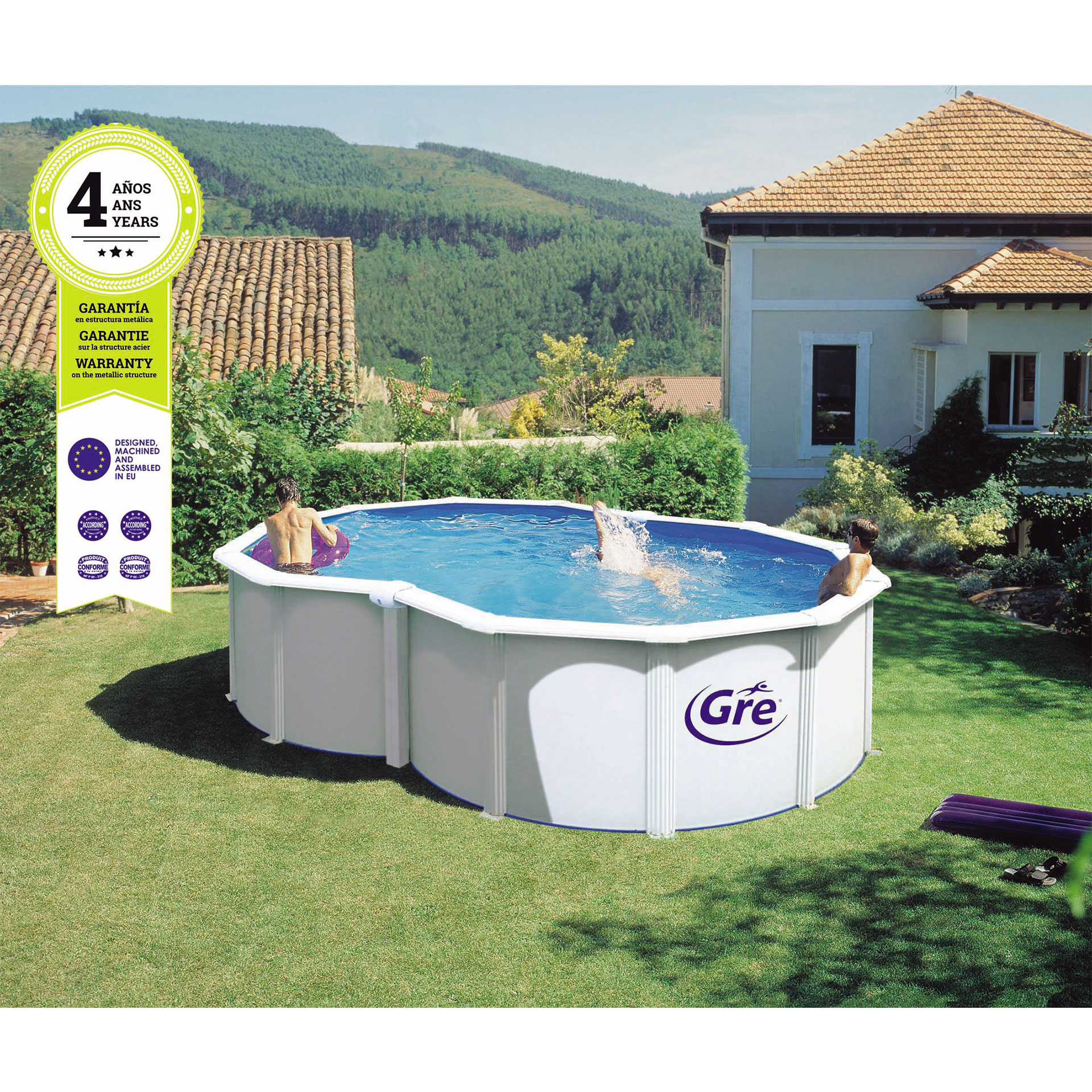 Piscina Oito 500X340X120 CM GRE