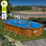 Piscina Imitar Madeira 730X375X120 CM GRE Piscina Imitar Madeira 730X375X120 CM GRE
