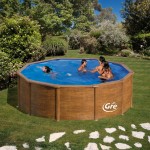 Piscina Imitar Madeira 460X120 CM GRE