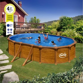 Piscina Imitar Madeira 500X300X132 CM GRE