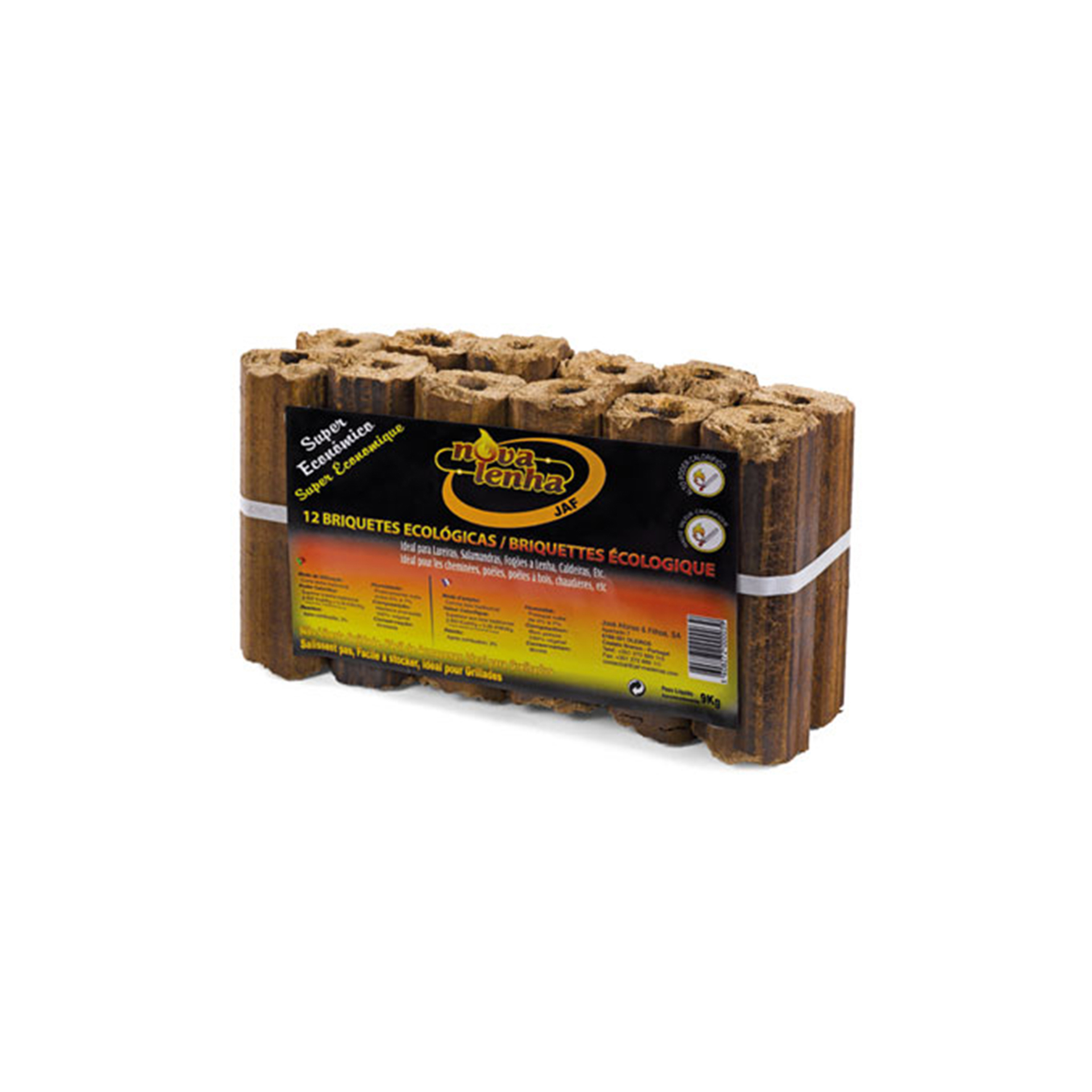 Caixa Briquetes Lenha NOVA LENHA 12Un