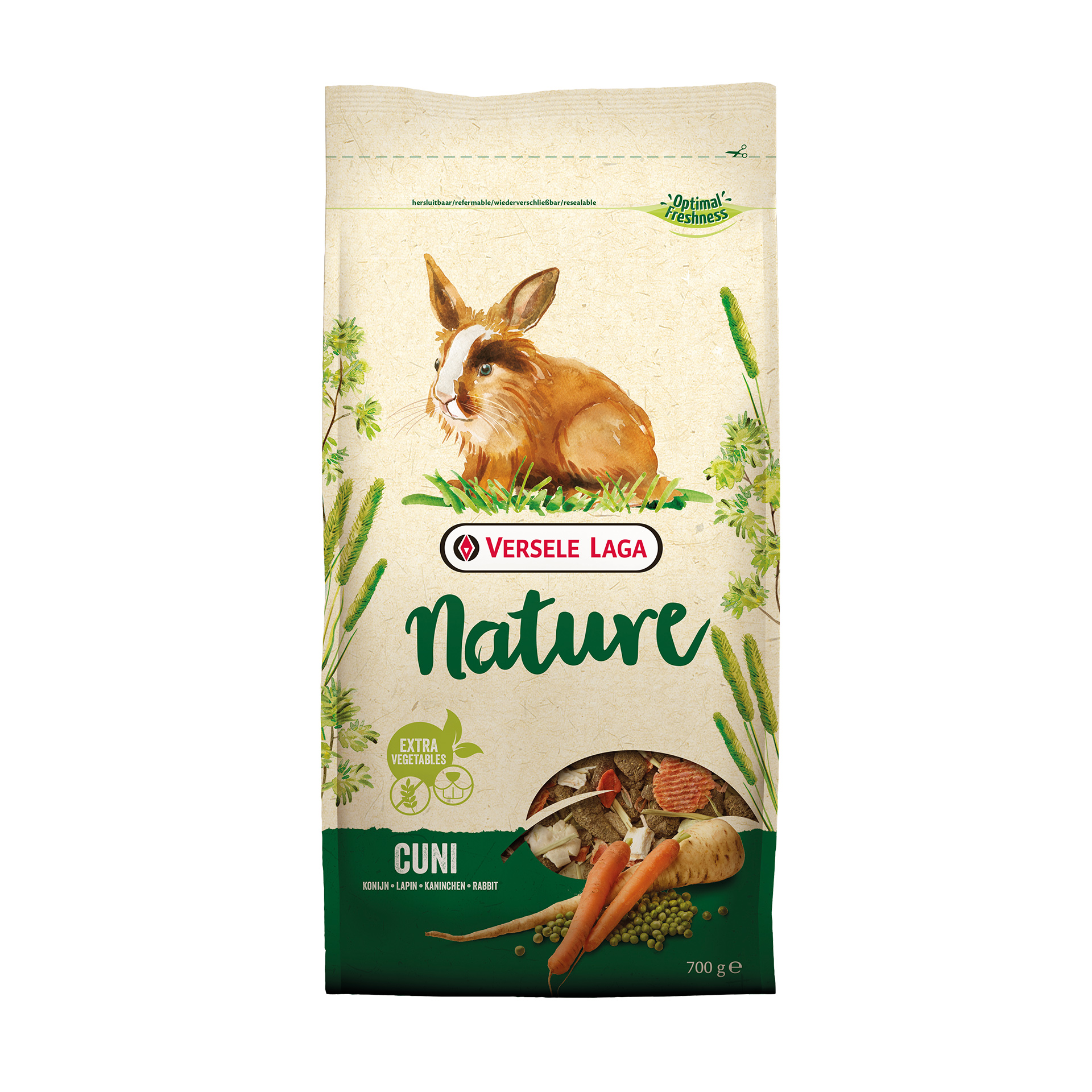 Alimento P/Coelho Anão Mistura Nature 700 G VERSE