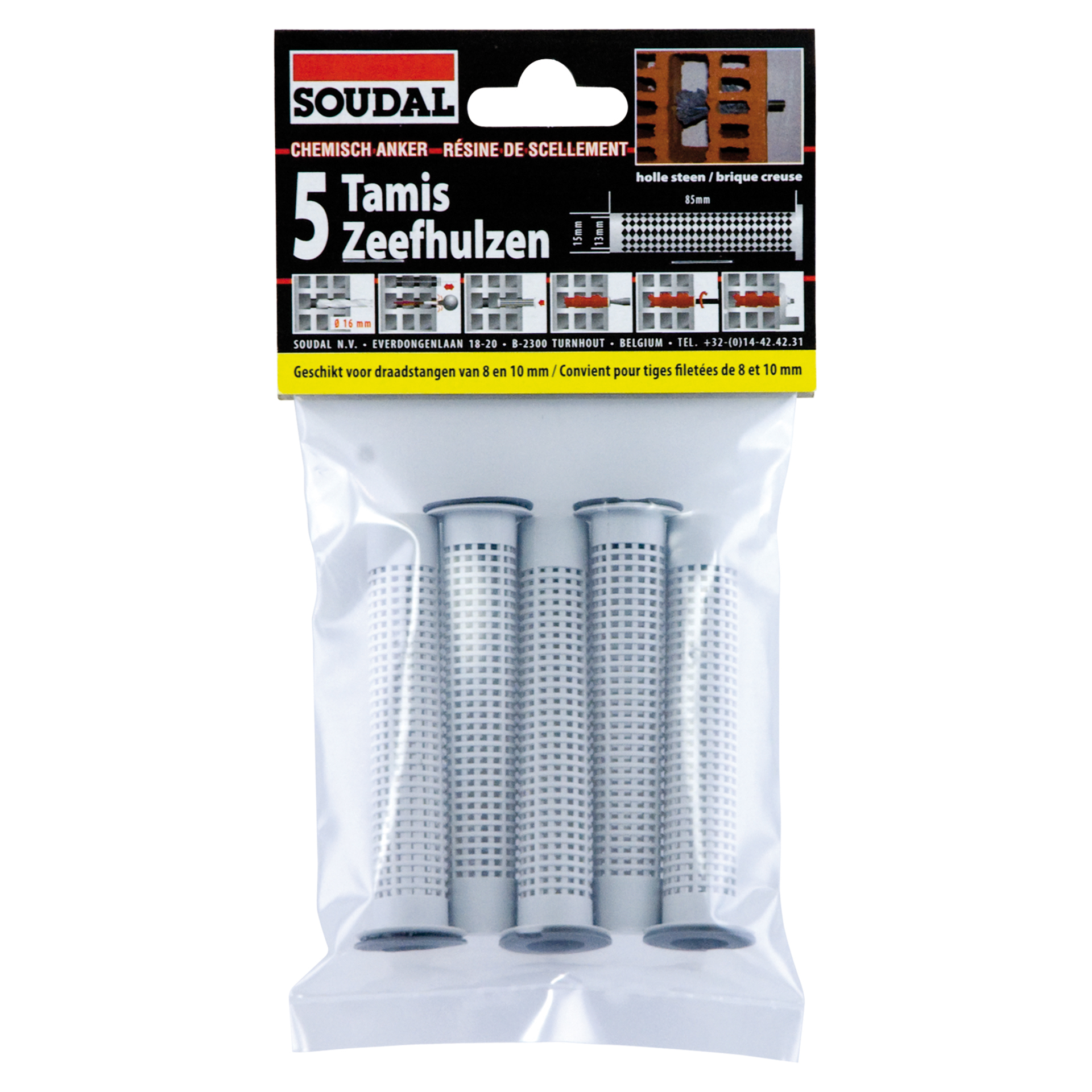 Bicos Varao Roscado Transparente SOUDAL 5Un