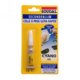 Cola Cianocrilato Gel SOUDAL 3Gr