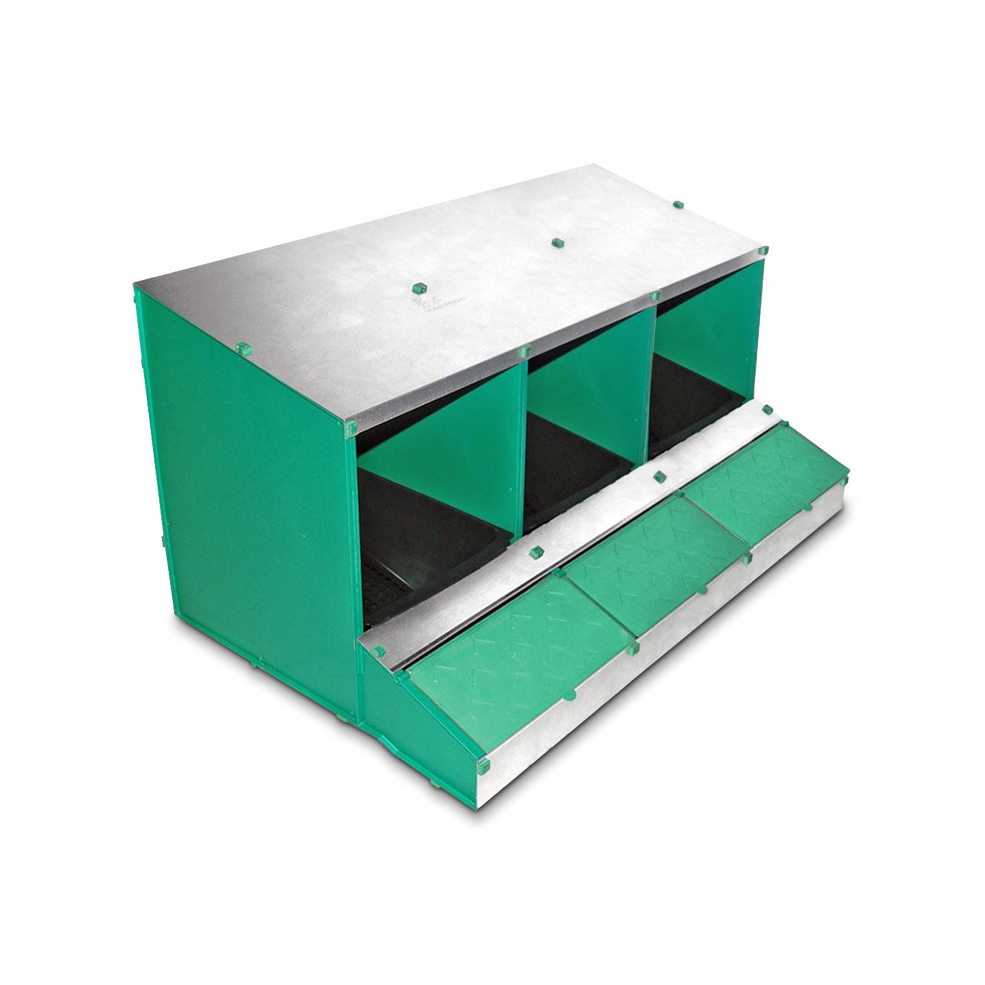 Ninho de Plástico p/Galinhas c/3 Divisórias