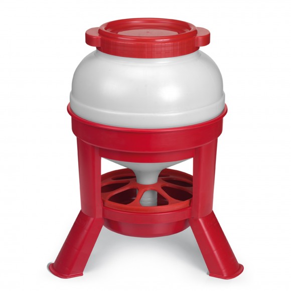 Comedouro de  Plstico c/Silo p/Aves 20LT GAUN