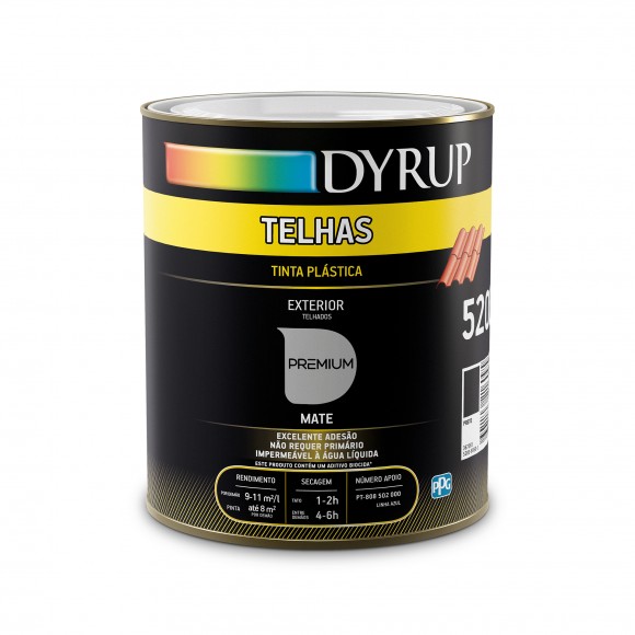 Tinta Telha Preta DYRUP 0,75LT
