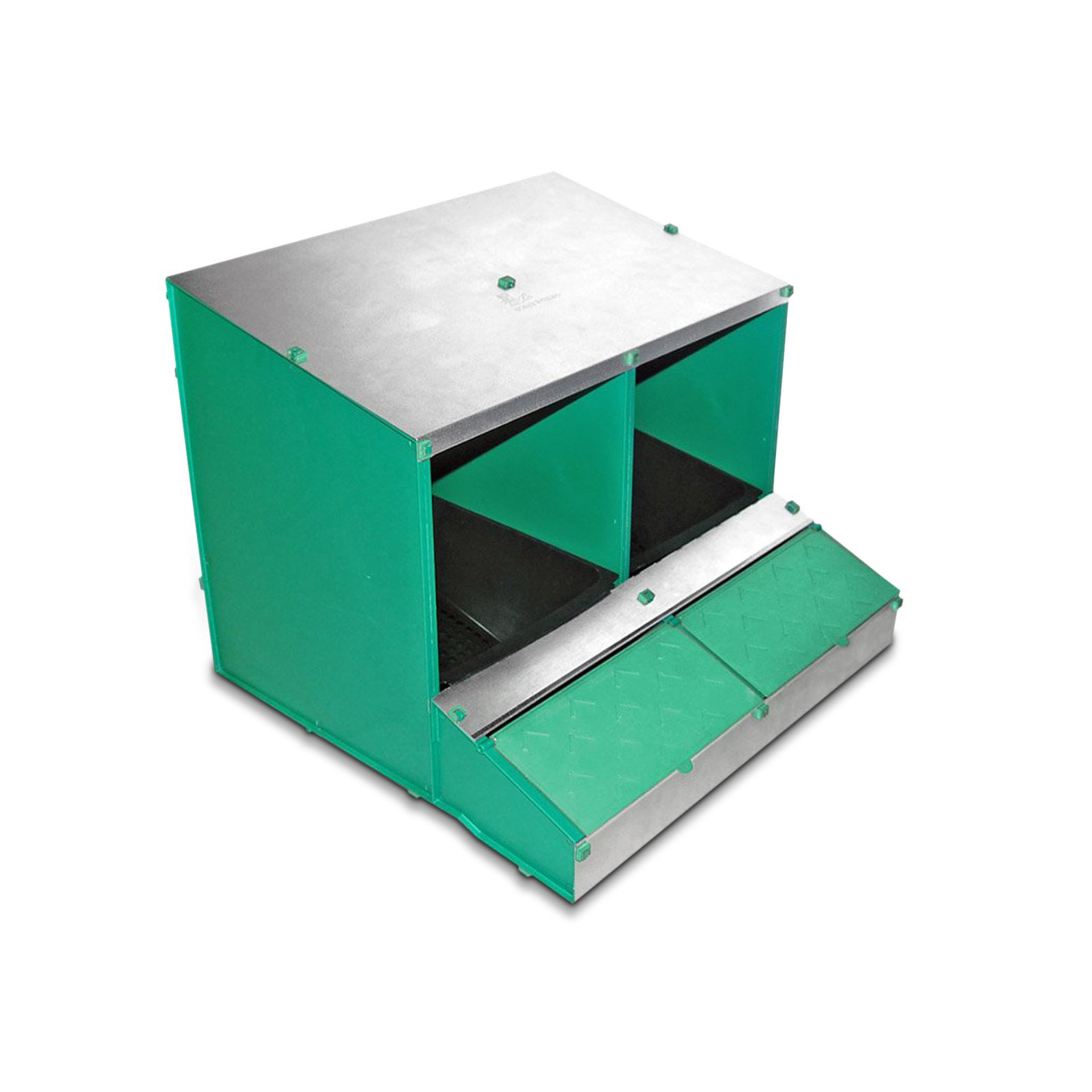 Ninho de Plástico p/Galinhas c/2 Divisórias