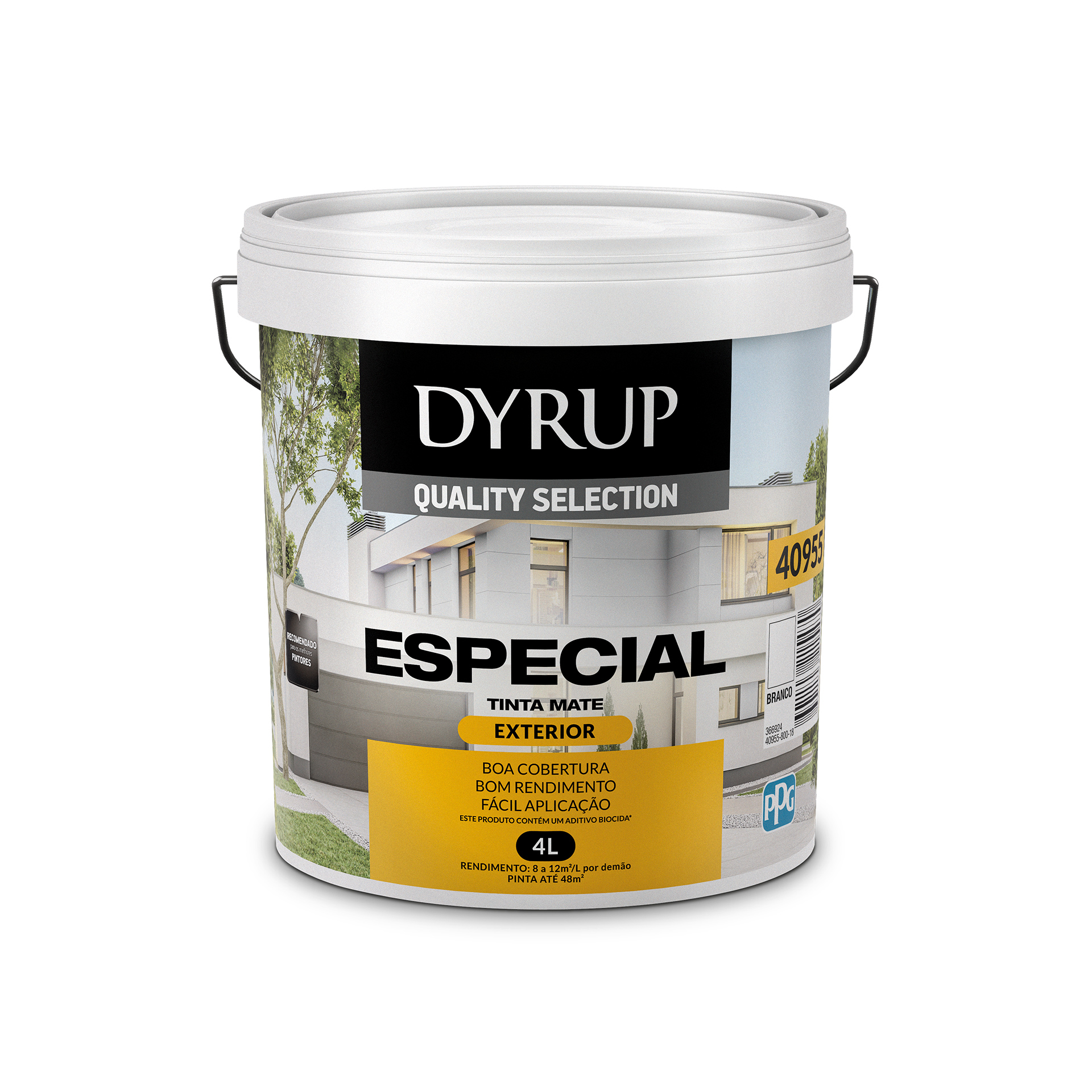 Tinta Exterior Plastica Especial Branca DYRUP 4LT