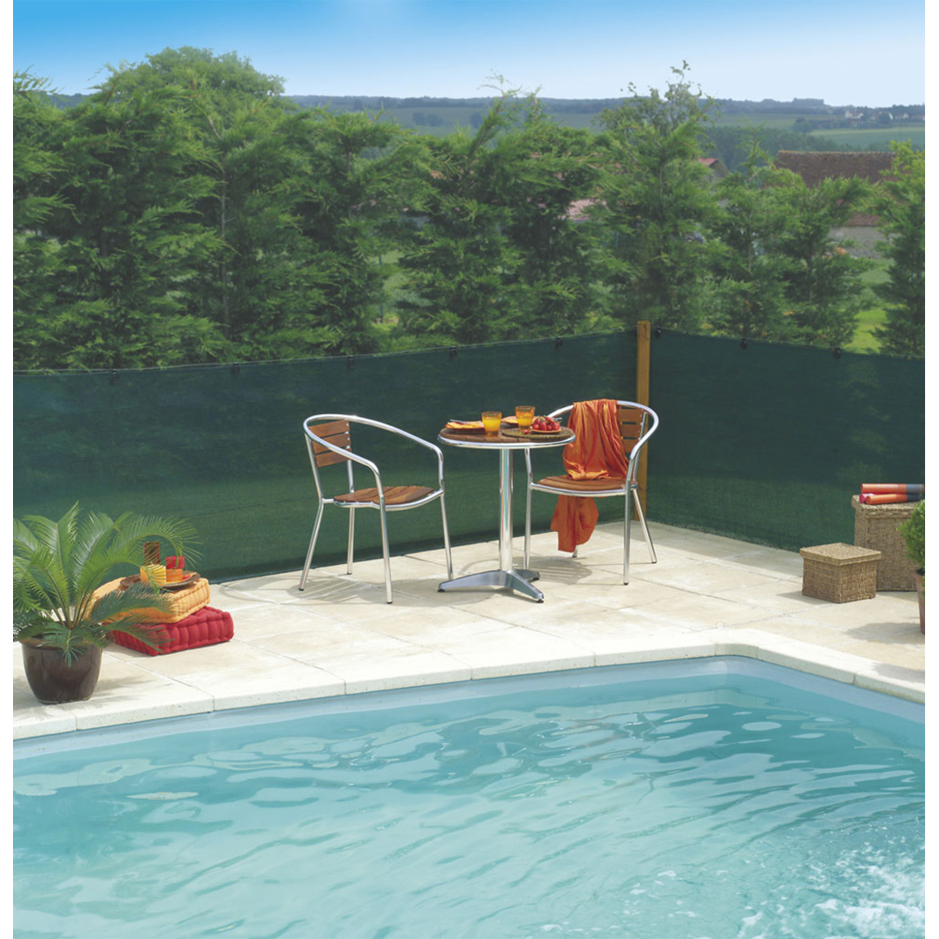 Rede Sombra Verde Escuro 80 1X10 M NORTENE