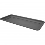 Prato Rect Grande Pvc Antracite 60X4,3 CM ARTPLAST Prato Rect Grande Pvc Antracite 60X4,3 CM ARTPLAST