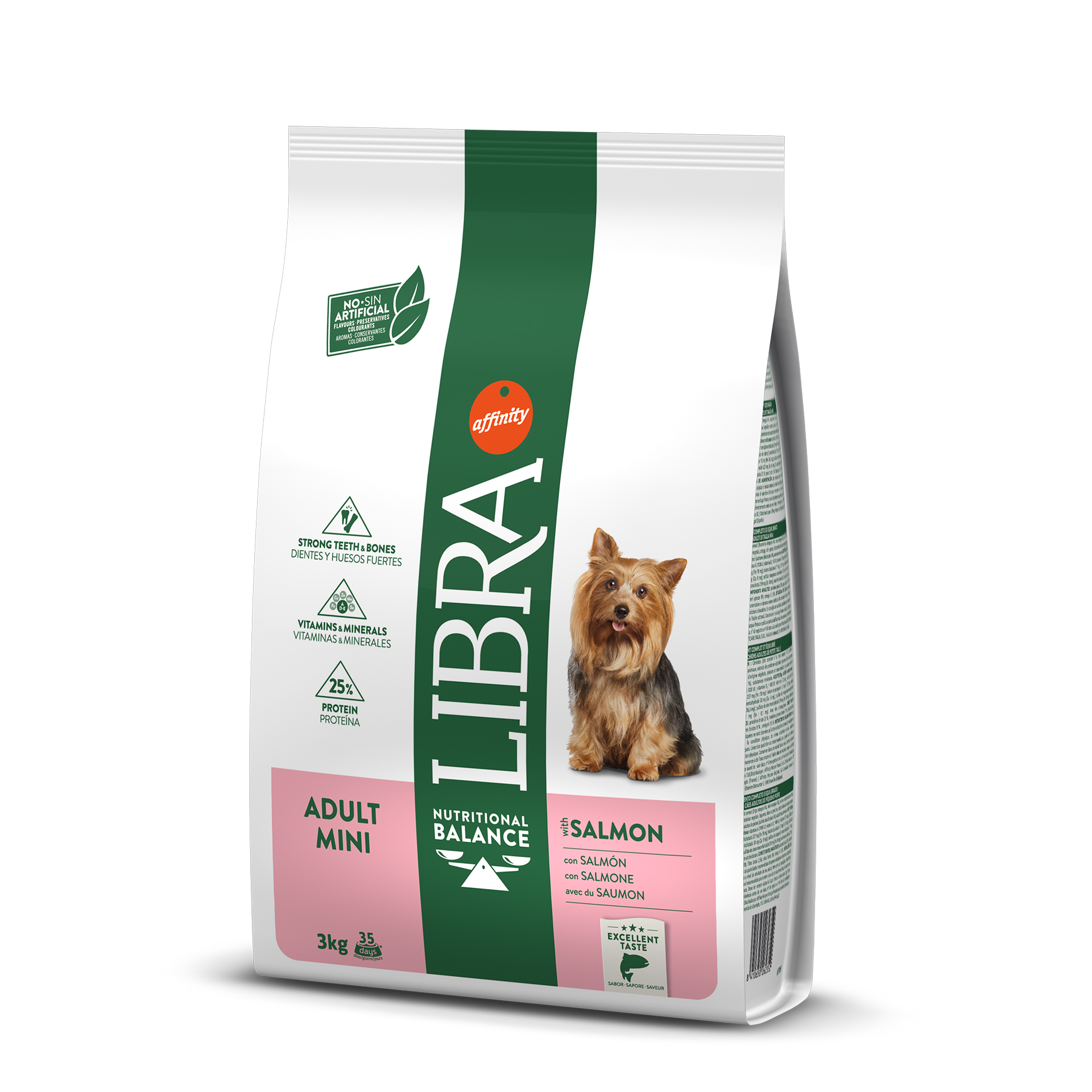 Alimento Seco Cão Adulto Mini Salmão 3 KG LIBRA