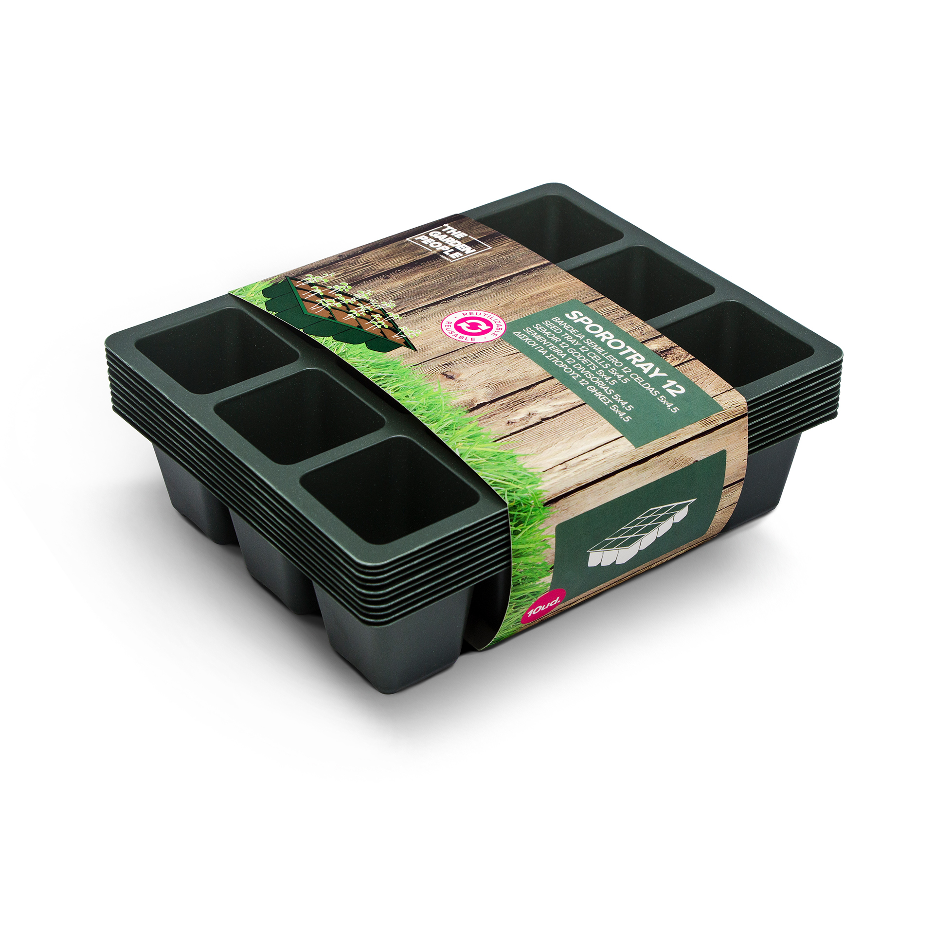 Tabuleiro Sementeira 12 Alvéolos J&N