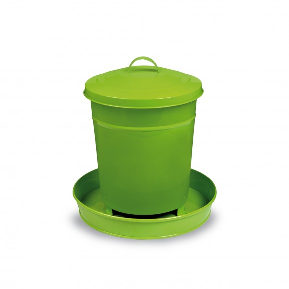 Comedouro emMetal Pintado p/Aves 4KG
