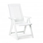 Cadeira Tampa Reclinável Branca PROGARDEN Cadeira Tampa Reclinável Branca PROGARDEN
