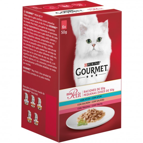 ALIMENTO HMIDO PARA GATO 6X50 GR