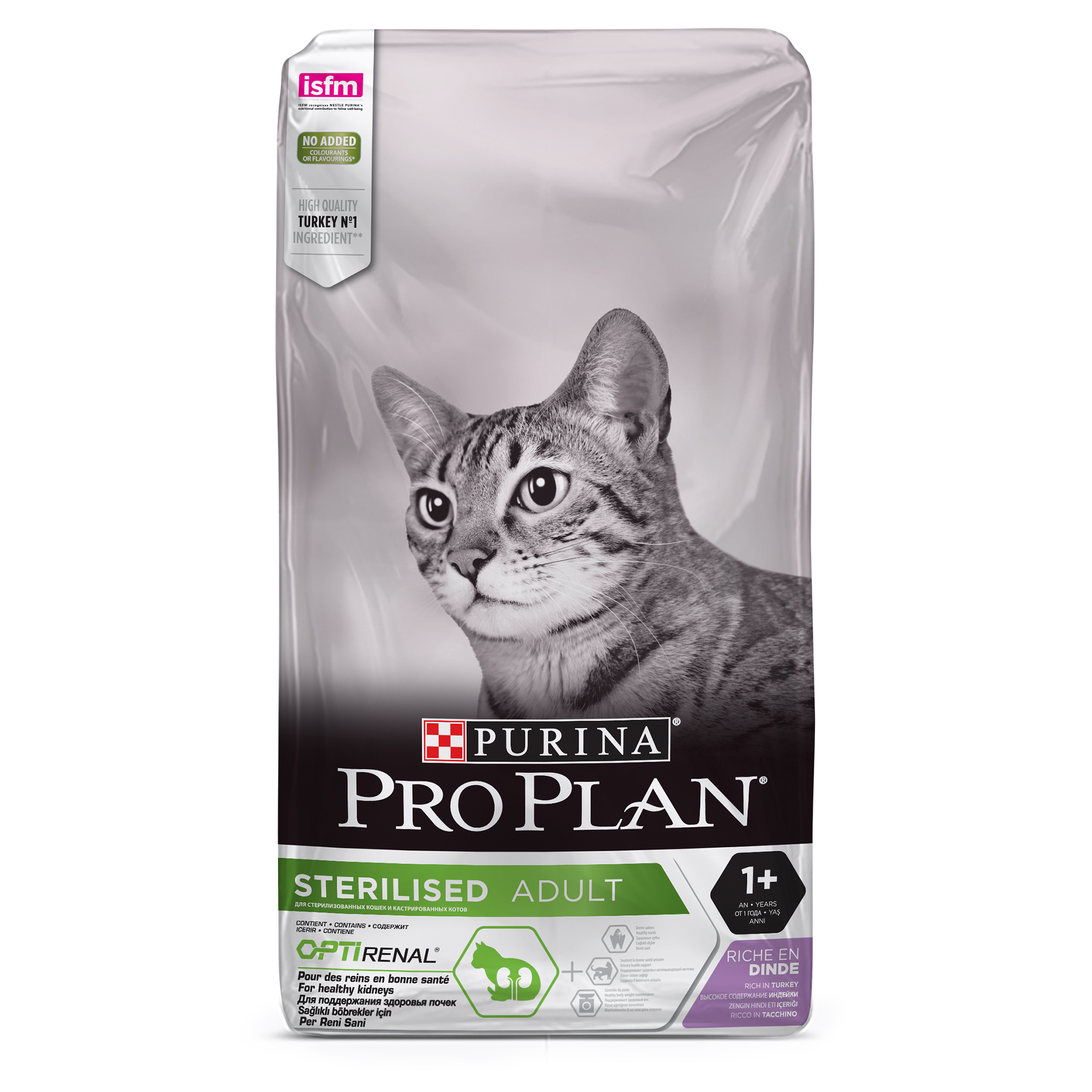 Alimento Gato Esterilz Frango e Perú 10 KG PROPLAN