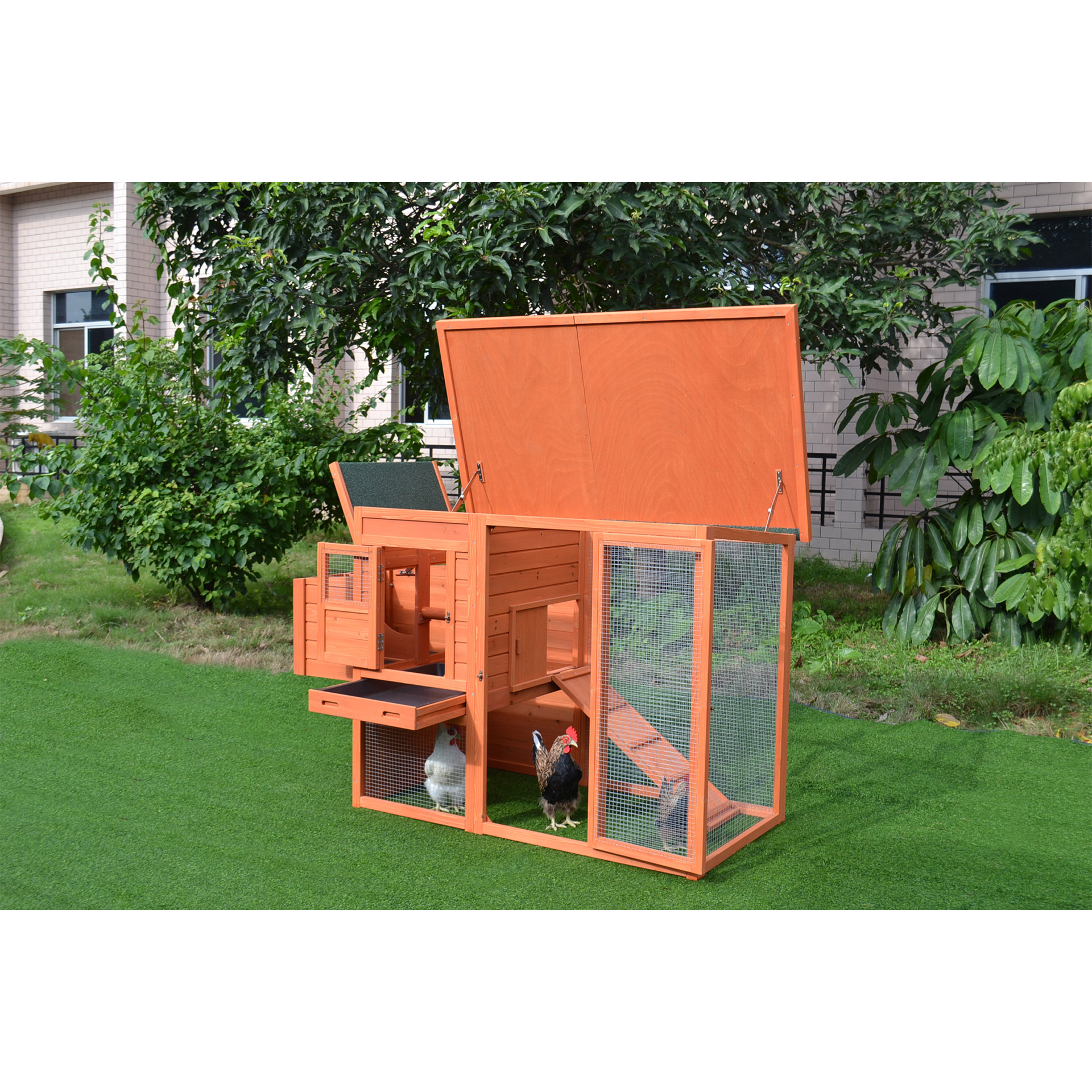 Gaiola Em Madeira p/Galinha Mod. Lyon