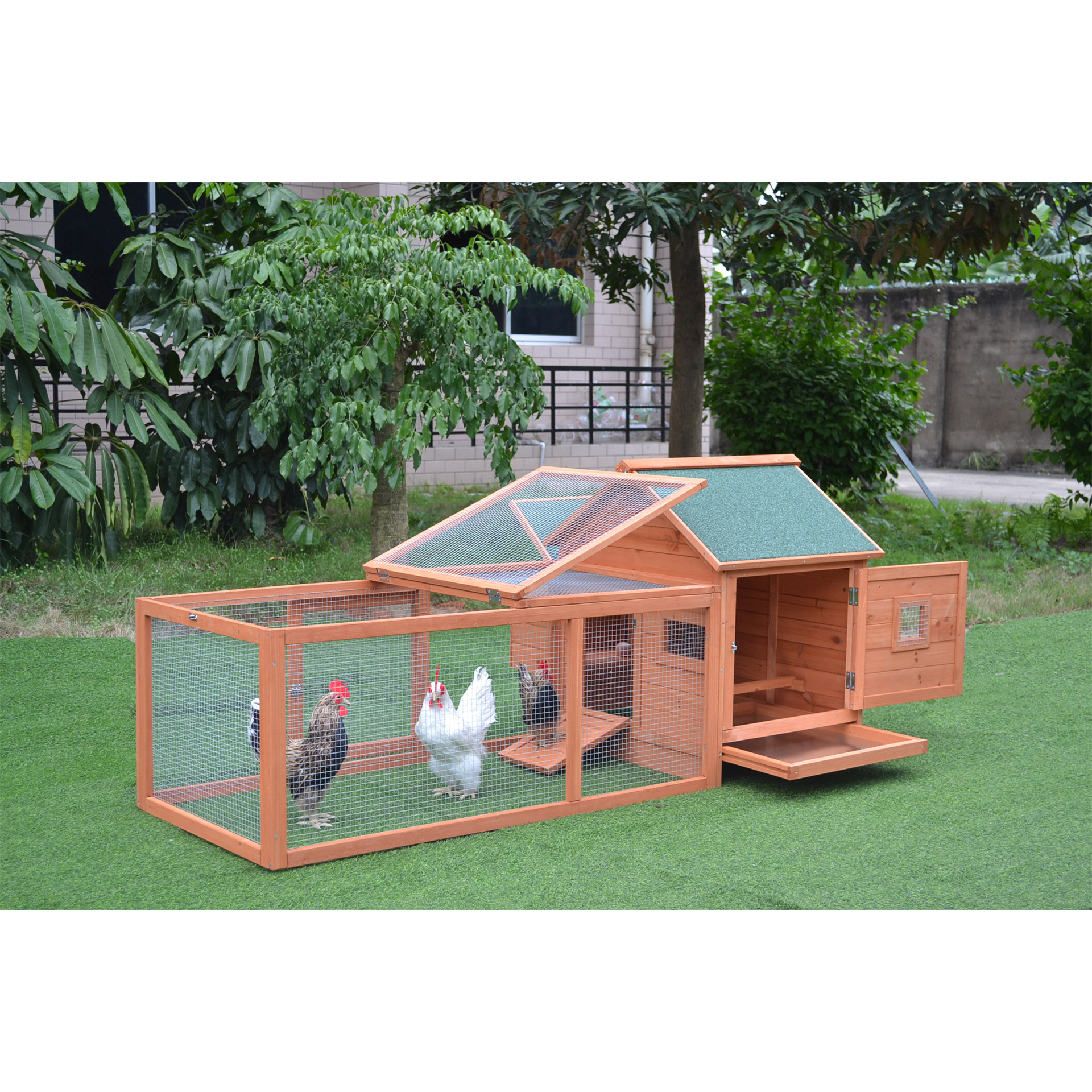 Gaiola Em Madeira p/Galinha Mod. Parque