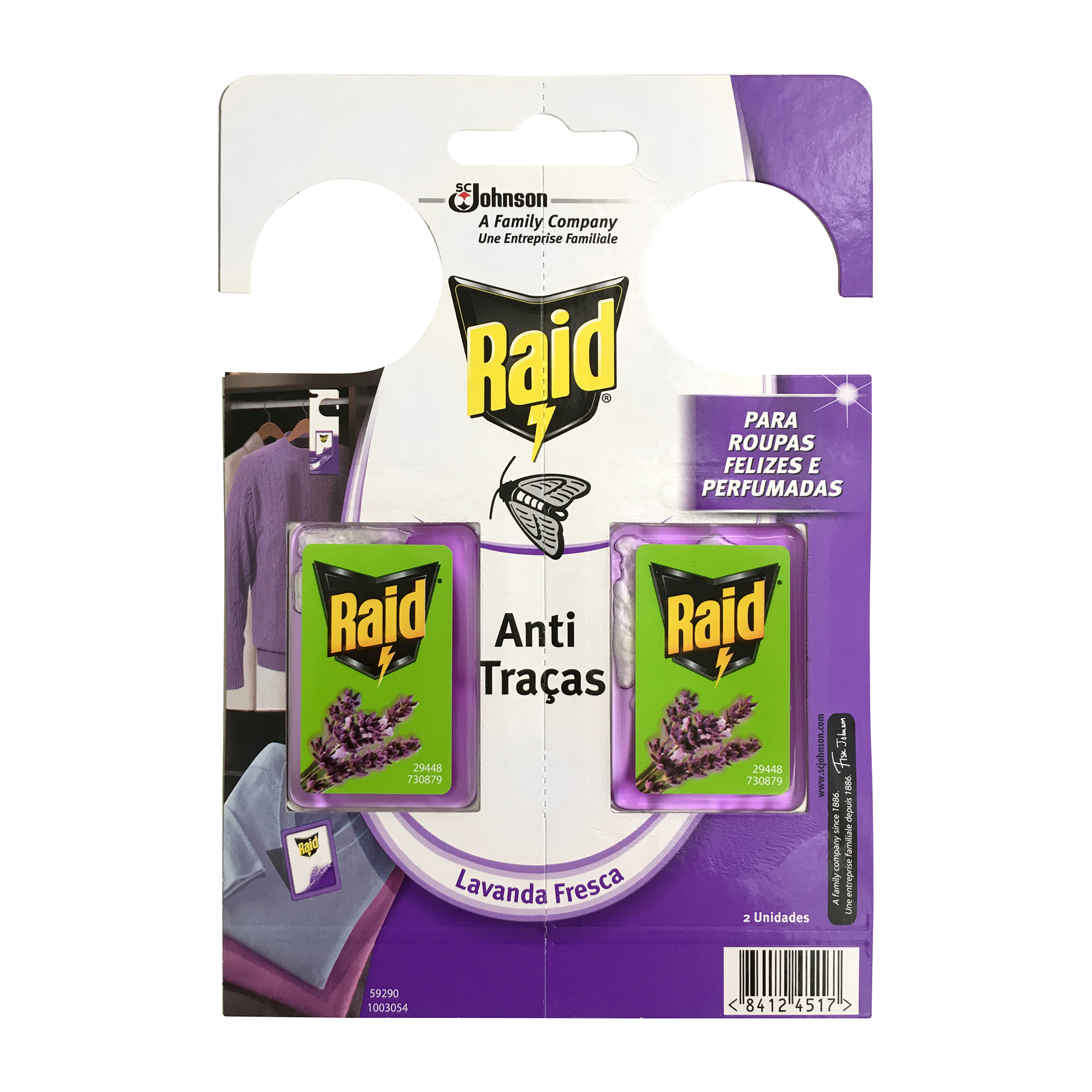 Anti-Traças Lavanda 2 X 3 G RAID