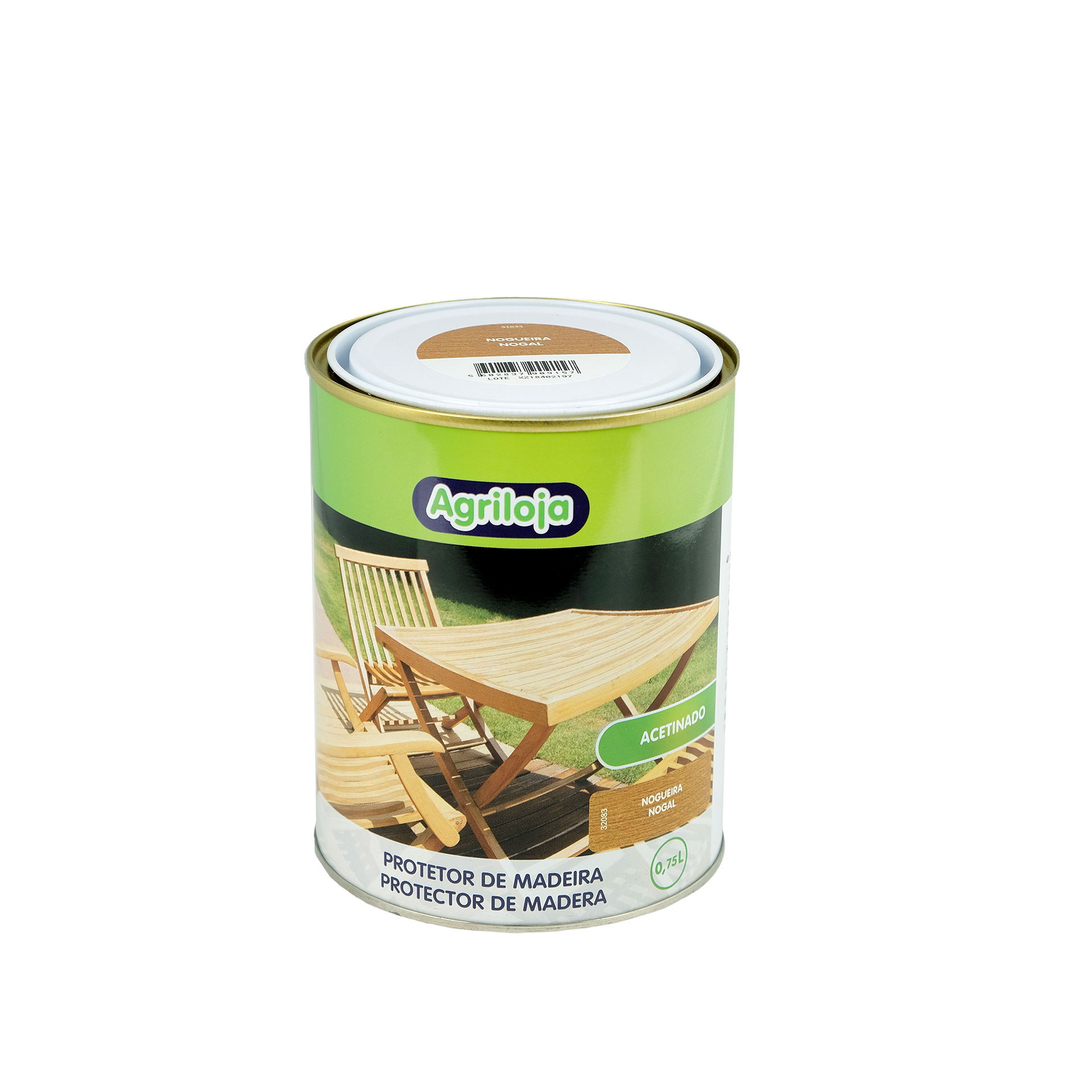 Protetor Madeira Acetin Nogueira 750ML AGRILOJA