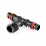 Tê Rosca Macho Com Anel 1/2X16 MM 5 UN ABRISA Tê Rosca Macho Com Anel 1/2X16 MM 5 UN ABRISA