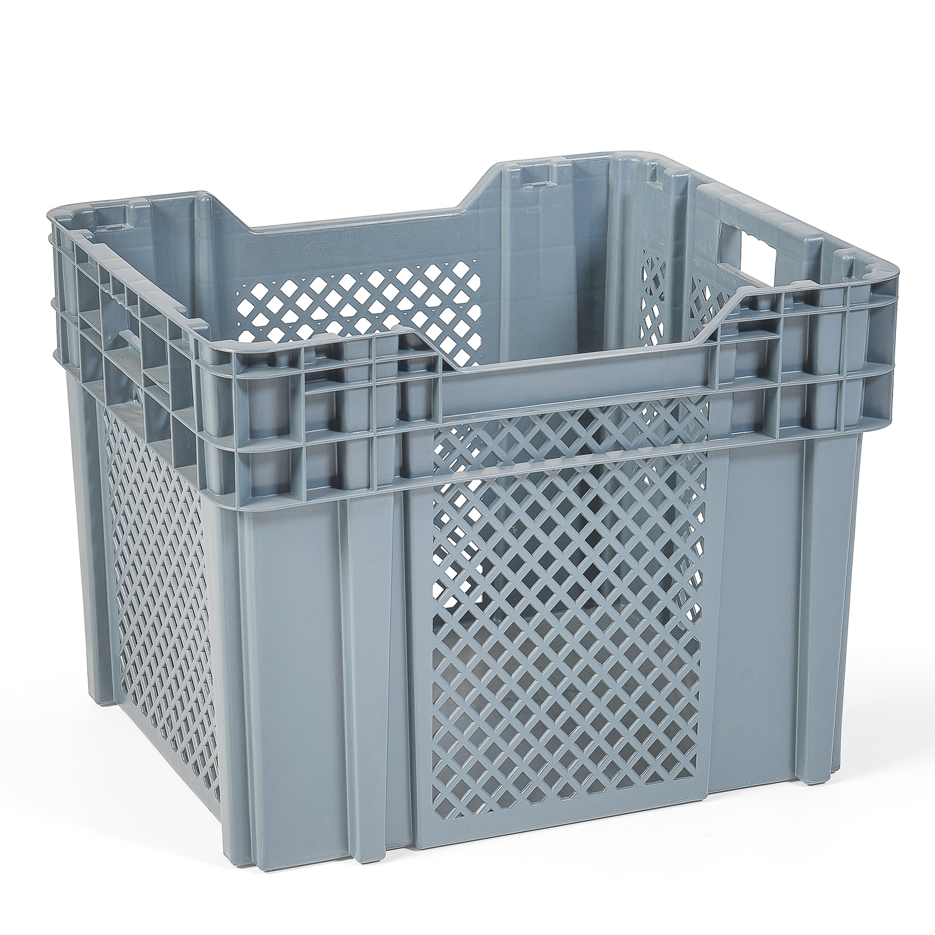 Caixa Contentora Cinza 60 X 50 X 45 CM RECIPLEX