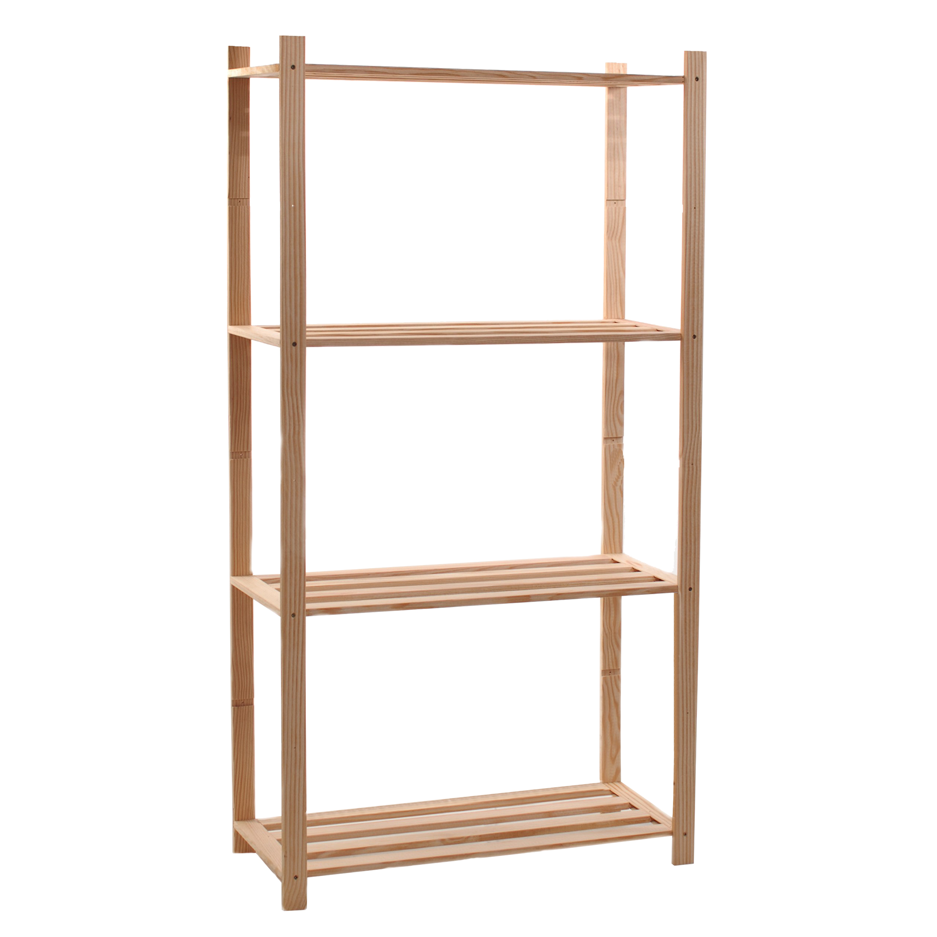Estante 4 Ripa Madeira Natura 4 Prateleira ARTEMIS